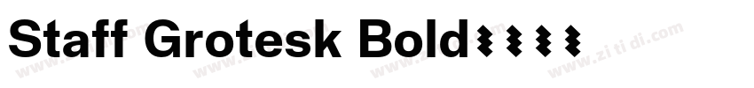 Staff Grotesk Bold字体转换 Staff Grotesk Bold字体转换